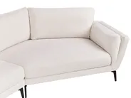 Sofa 3-Sitzer KANSSELI Stoff Hellbeige_951037