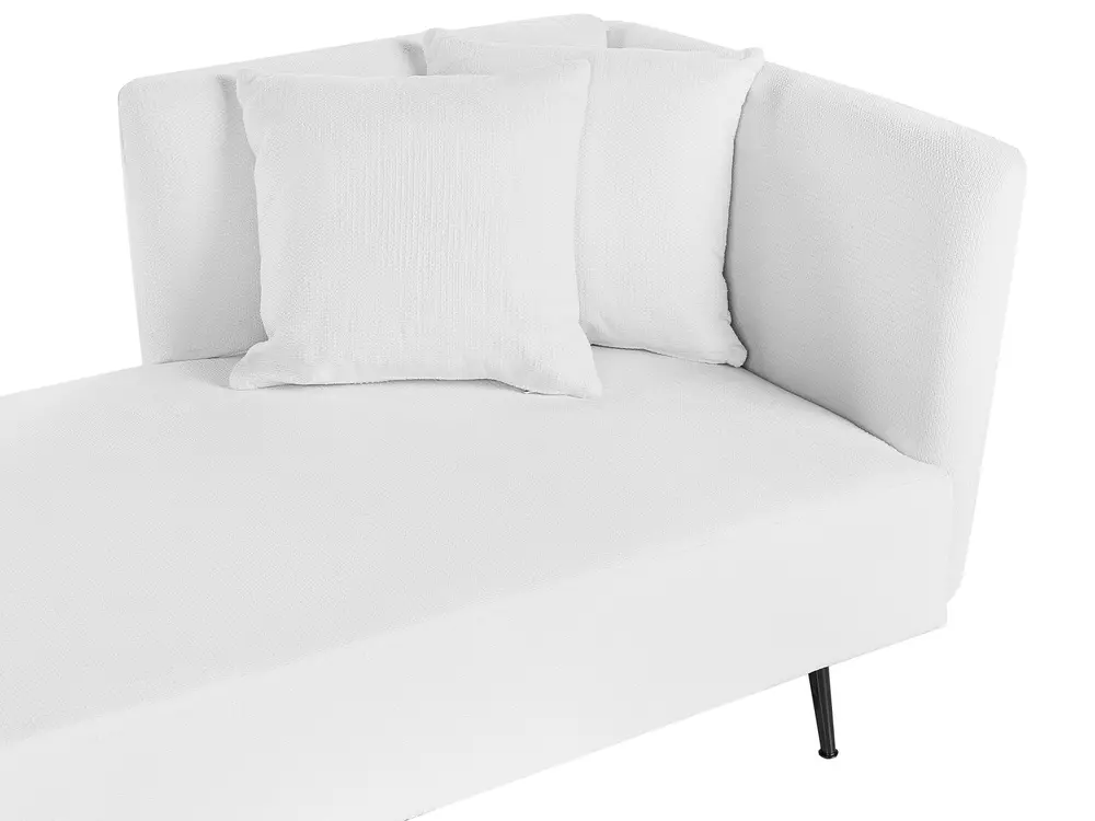 Rechtsseitige Chaiselongue RIOM Stoff Weiß_877308