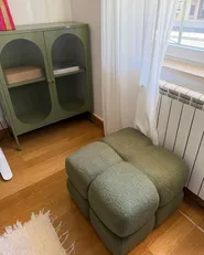 Pouf CALIENTE Bouclé Grün_1153722