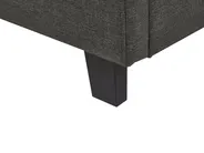 Bed Fabric LA ROCHELLE 140 x 200 cm (EU Double) Dark Grey_744998