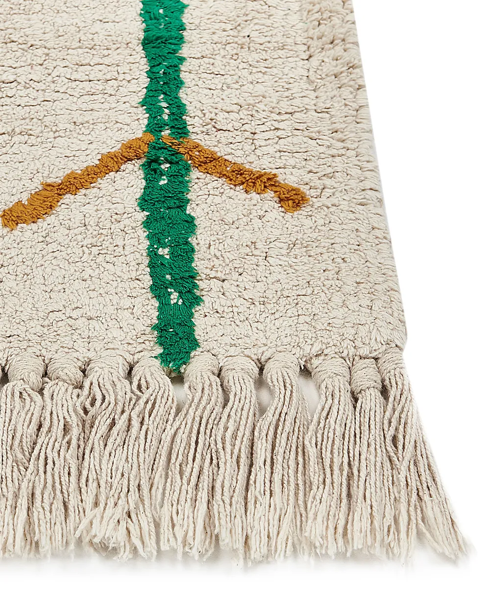 Teppich CETMI Beige 160 x 230 cm Baumwolle_839824