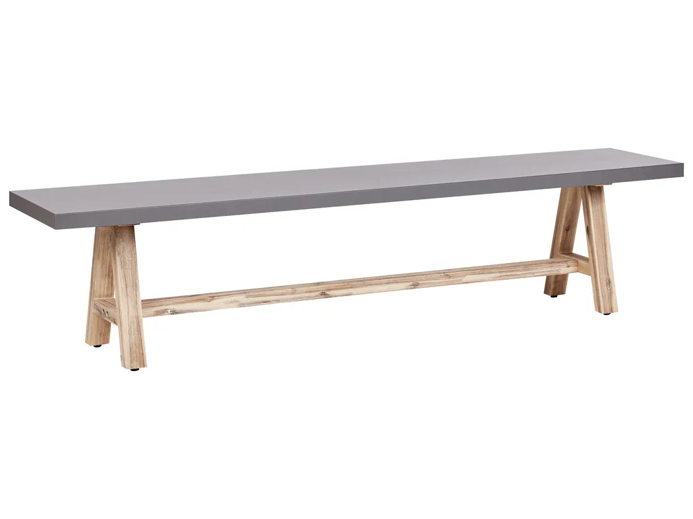Gartenmöbel Set mit Bänken 6-Sitzer TONNARE Beton Grau_930634