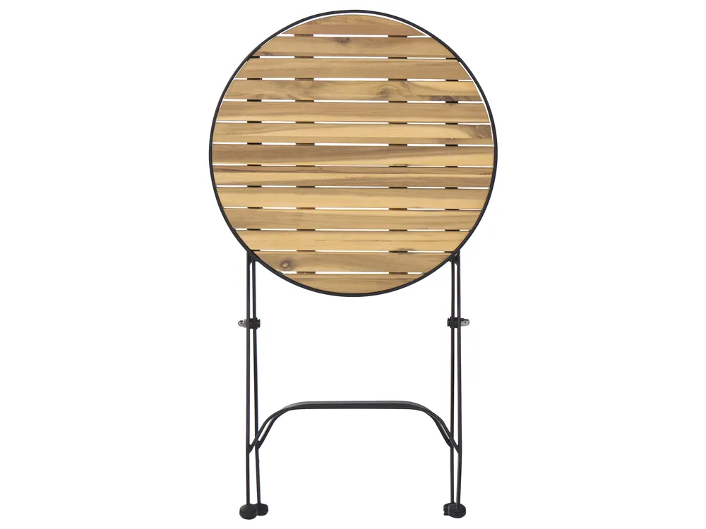 Bistro Set klappbar LASCARI Akazienholz Hellbraun_1075225