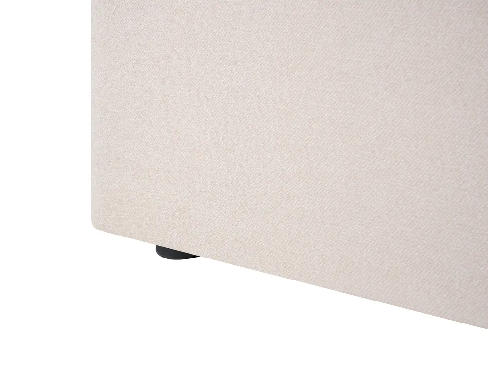 Ottoman Bed LORIENT Fabric Beige 120 x 200 cm (EU Small Double)_1062964