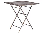 Outdoor Bistrotisch BORMIO 70 cm 70 cm Metall Schwarz_806695