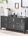 Büroschrank CARDIFF Metall Schwarz