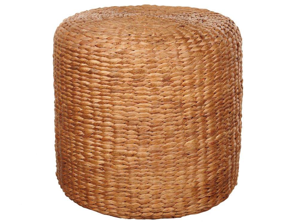 Pouffe BICHIR II Water Hyacinth Light Brown