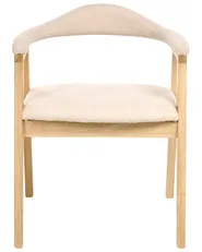 Esszimmerstuhl 2er Set ONECO Holz Hellbraun / Hellbeige_1014057