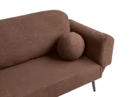 Schlafsofa 2-Sitzer DOROTEA Bouclé Braun_1071369