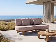 Garden Sofa 2 Seater ARZELLO Acacia Wood Light Brown_1160302