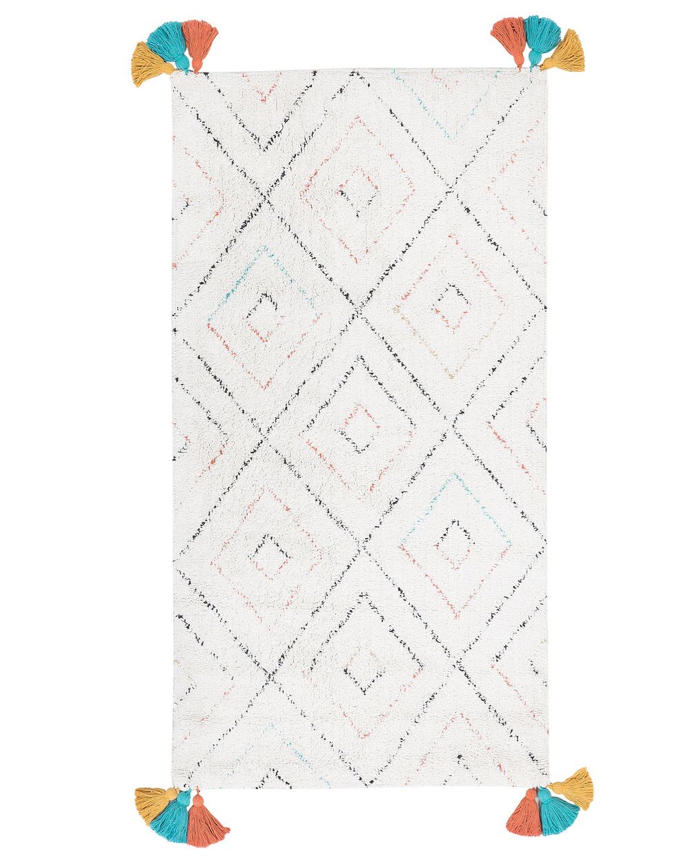 Preproge KARTAL Bela 80 x 150 cm Bombaž