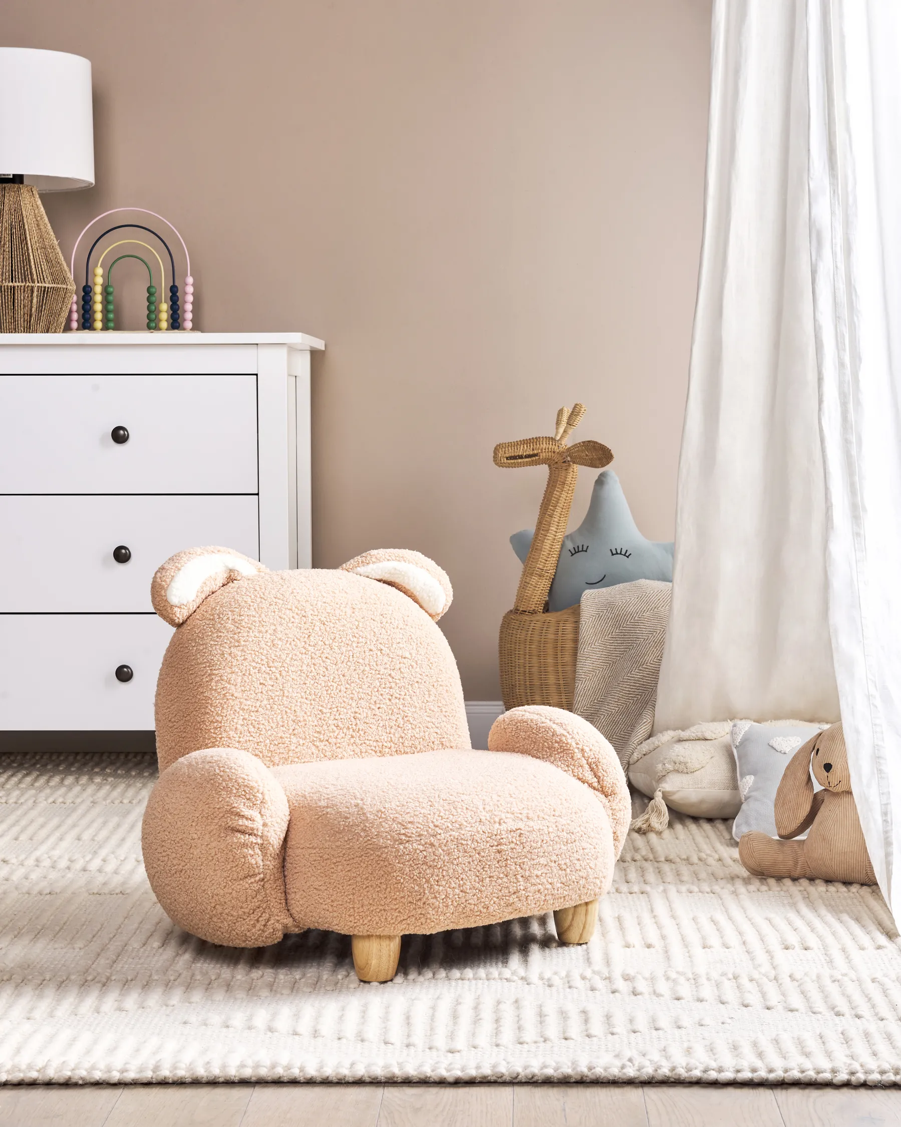 Kindersessel Kaninchen KANNA Bouclé Beige_886858