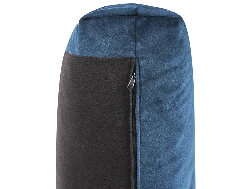 Bank 3-zits LUVOS Fluweel Donkerblauw_970592
