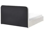 Bett mit Stauraum CHALLANS Stoff Cremeweiß 140 x 200 cm_1019665