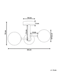 Deckenlampe MARICAO Glas Messing_959578