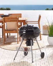 Charcoal BBQ Grill MARAPI Metal Black_822672