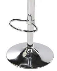 Set mit 2 Barstühlen VALENCIA drehbar Weiß_869560