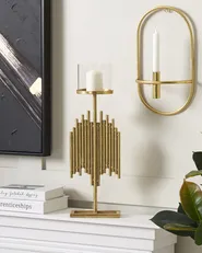 Kerzenständer NIAS 53 cm Metall Gold_826501