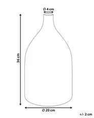 Blumenvase KULCHA 36 cm Glas Bunt_830430