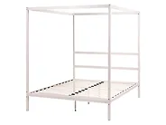 Himmelbett Metall LESTARDS 140 x 200 cm Hellbeige_1165376