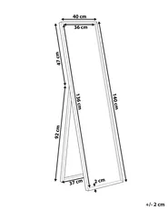 Standspiegel TORCY 140 cm Schwarz_757481