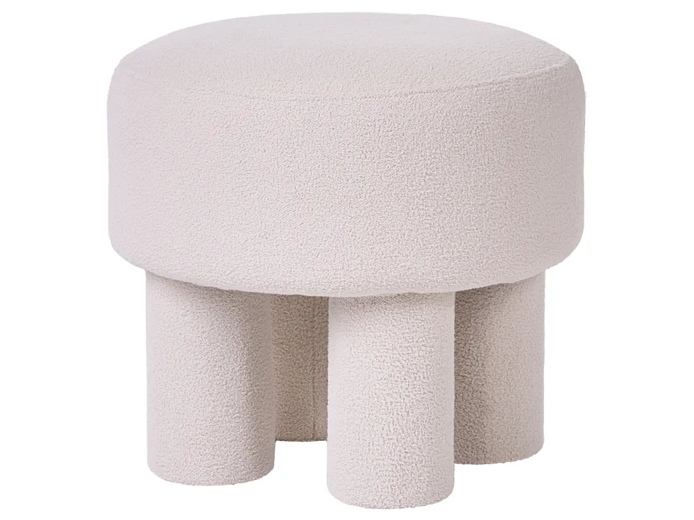 Hocker CANBY Bouclé Cremeweiß_1067018