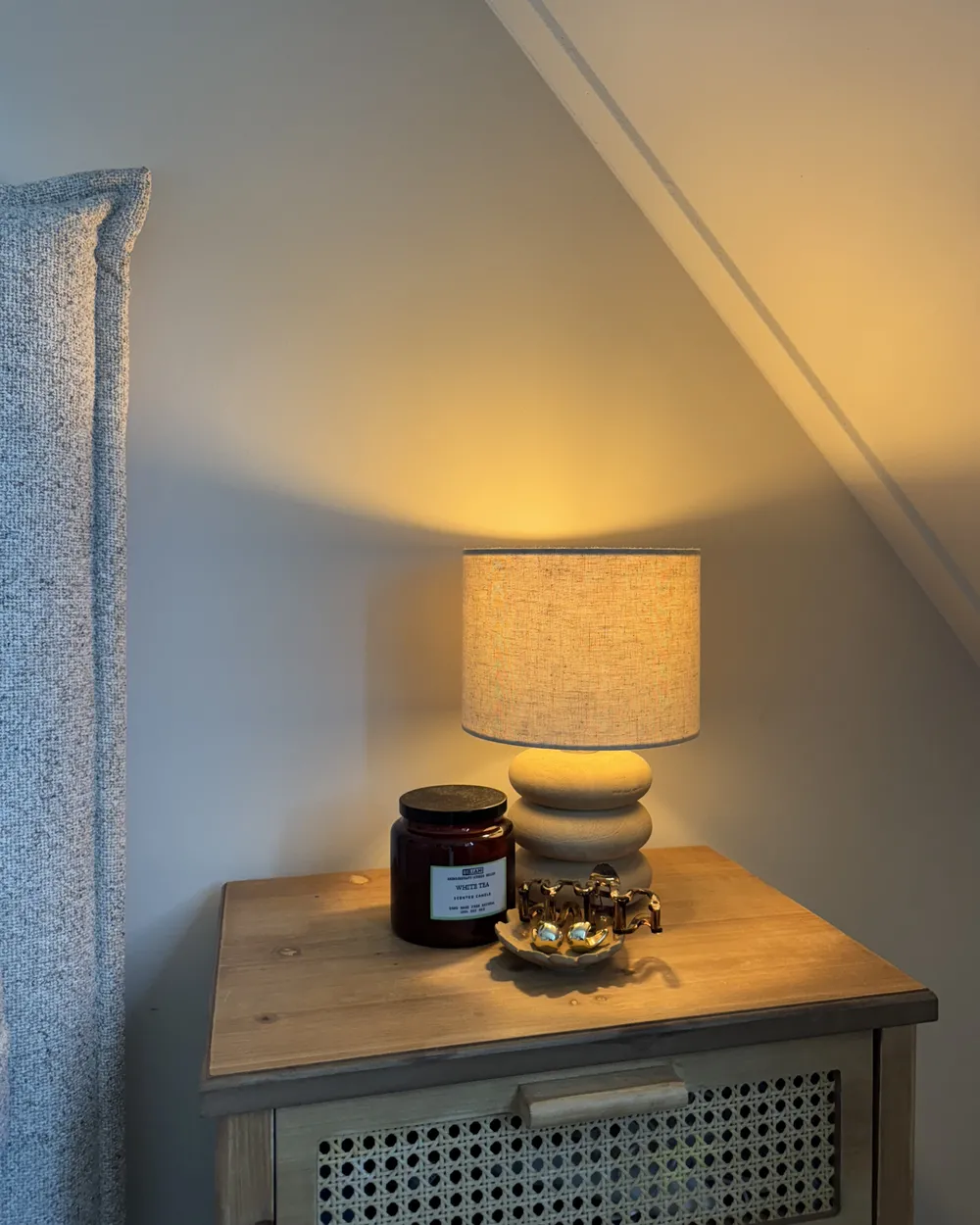 Table Lamp BETWA Mango Wood Light Brown_1017872