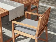 Gartenmöbel Set 8-Sitzer SASSARI PREMIUM inkl. Kissen zertifiziertes Akazienholz Hellgrau_991397