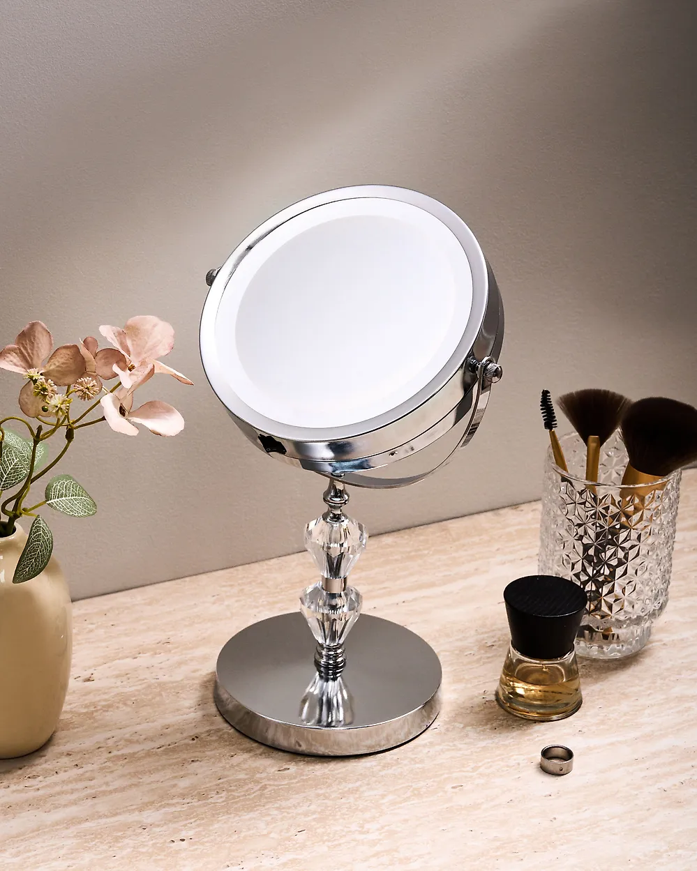 Makeup Mirror LED LAON Silver_1180159
