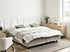 Verstellbares Bett ohne Kopfteil Stoff DUKE II 180 x 200 cm Hellgrau
