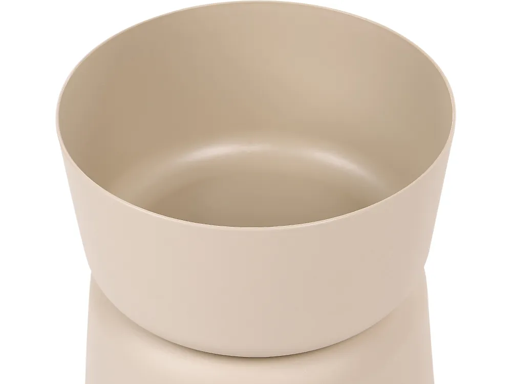 Set van 2 bijzettafels ATACAMA 32/40 cm 32/40 cm Bruin Beige_1172090