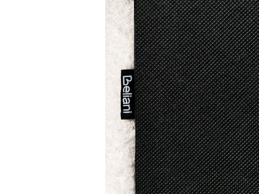Bett mit Stauraum BOUSSE Bouclé Cremeweiß 140 x 200 cm_980058