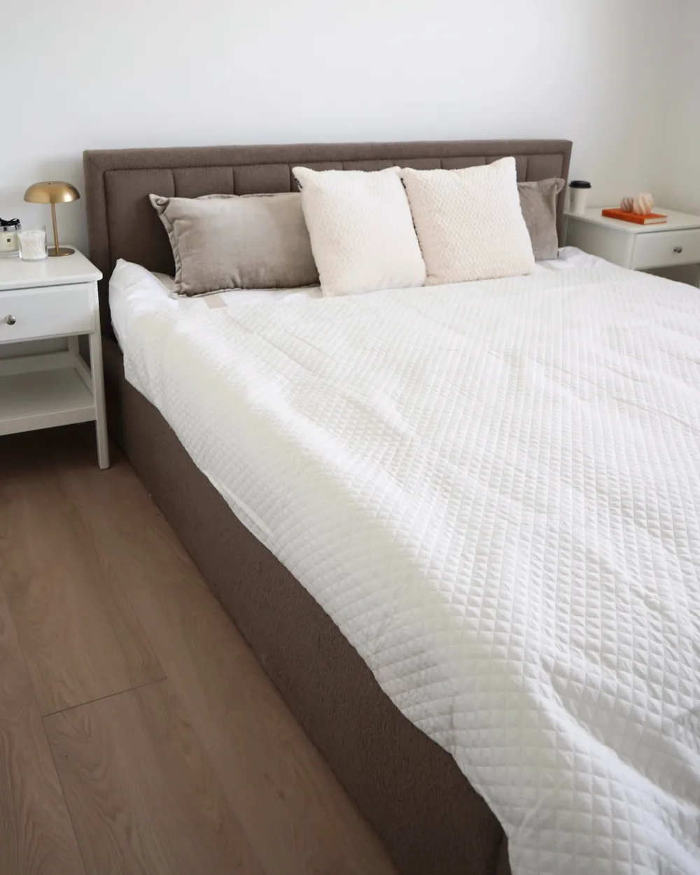 Bedspread NAPE 200 x 220 cm Off-White_977852