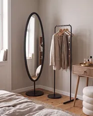 Standing Mirror LOUVIGNY 167 cm Black_1120725