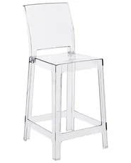 Set of 2 Bar Chairs WELLINGTON Transparent_1093985