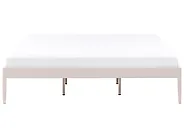 Bett mit Lattenrost Metall VAURS 180 x 200 cm Hellbeige_1165407