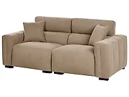 Sofa 3-Sitzer FAUSKAN Stoff Braun_1179028