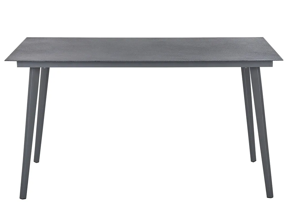 Gartentisch MILETO 140 cm 80 cm Glas Grau_808448