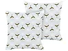 Gartenkissen 2er Set CUNEO Geometrisches Muster 45 x 45 cm Grün