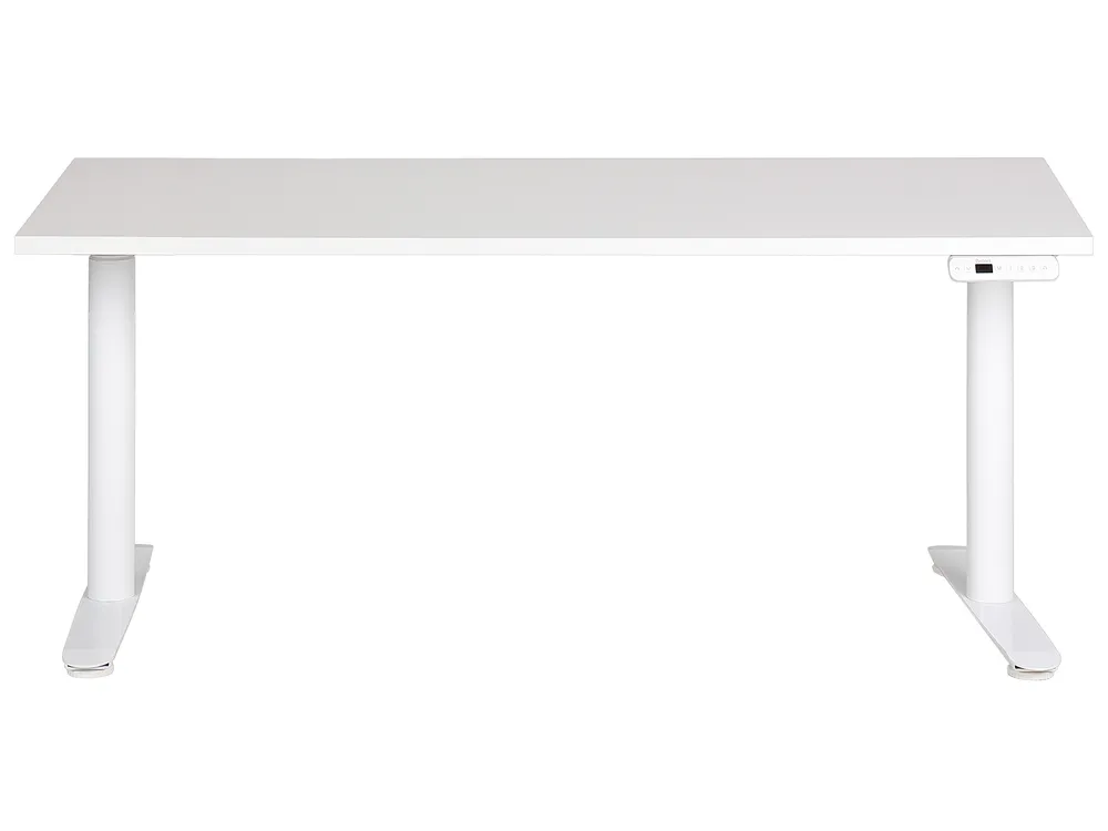 Schreibtisch elektrisch höhenverstellbar DESTINAS 160 cm 72 cm Weiß_899590