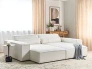 Left-Hand Chaise Longue HELLNAR Boucle Off-White_911302
