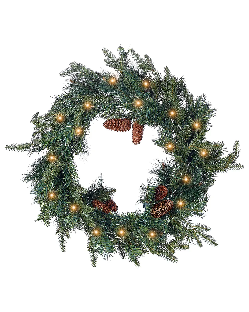 Weihnachtskranz LED KAMERUN 60 cm Grün