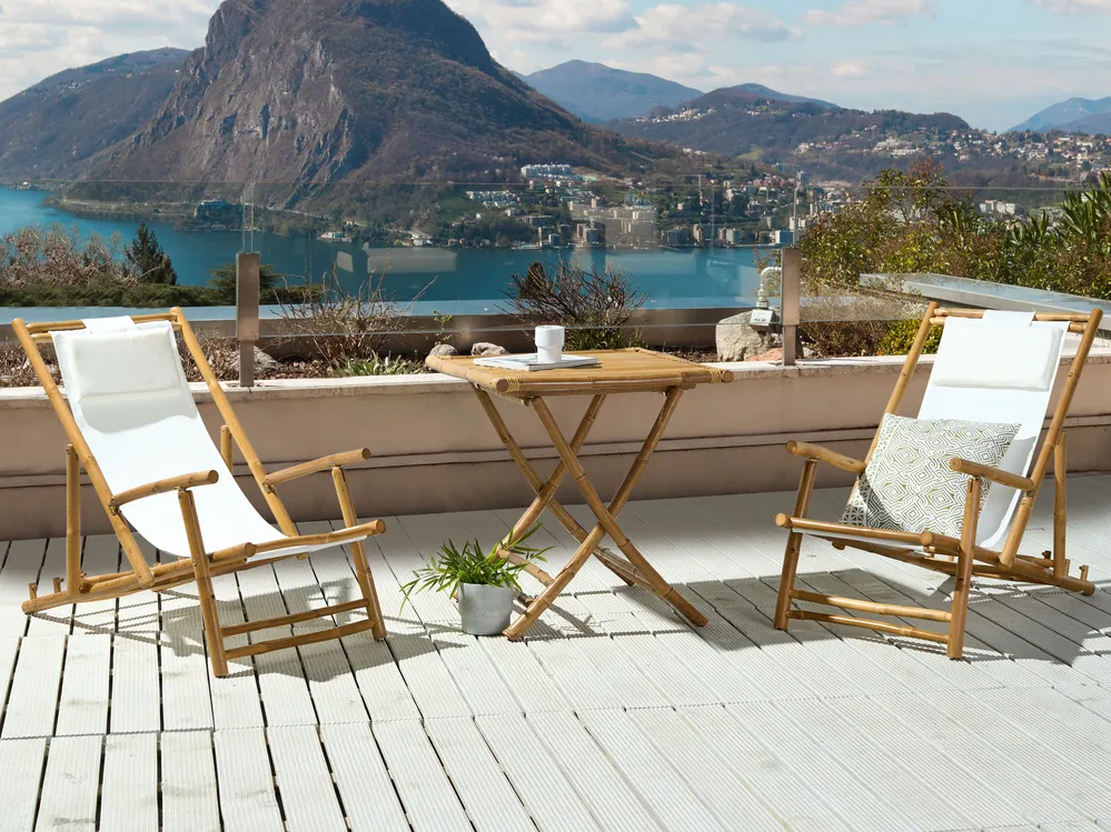 Bistro Set klappbar ATRANI/MOLISE Bambus Hellbraun