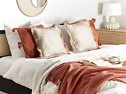 Dekokissen 2er Set AGRIMONY 45 x 45 cm Beige Orientalisches Muster_1187203