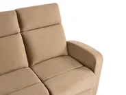 Sofa manuell verstellbar 2-Sitzer VERDAL Samtstoff Hellbraun_1081254