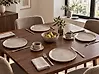 Speiseteller 4er Set COSTMARY Steinzeug Grau 27 cm