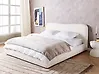 Bett mit Stauraum BLAGNAC Bouclé Cremeweiß 180 x 200 cm