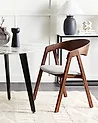 Esszimmerstuhl 2er Set YUBA Holz Hellgrau