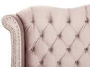 Bed Velvet AYETTE 160 x 200 cm (EU King Size) Pastel Pink_905320
