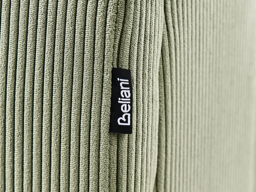 Corner Sofa 5 Seater VENG Corduroy Green Left Hand_1009707